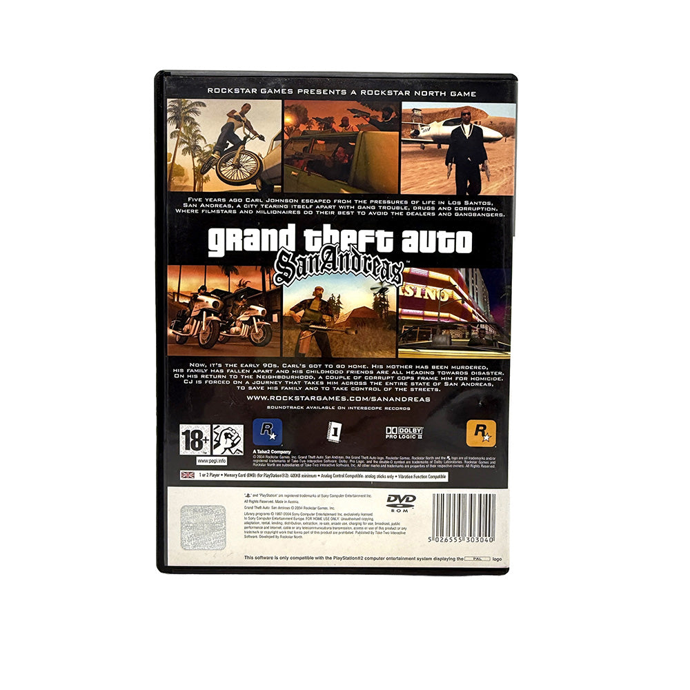 Grand Theft Auto San Andreas PlayStation 2 (GTA San Andreas)