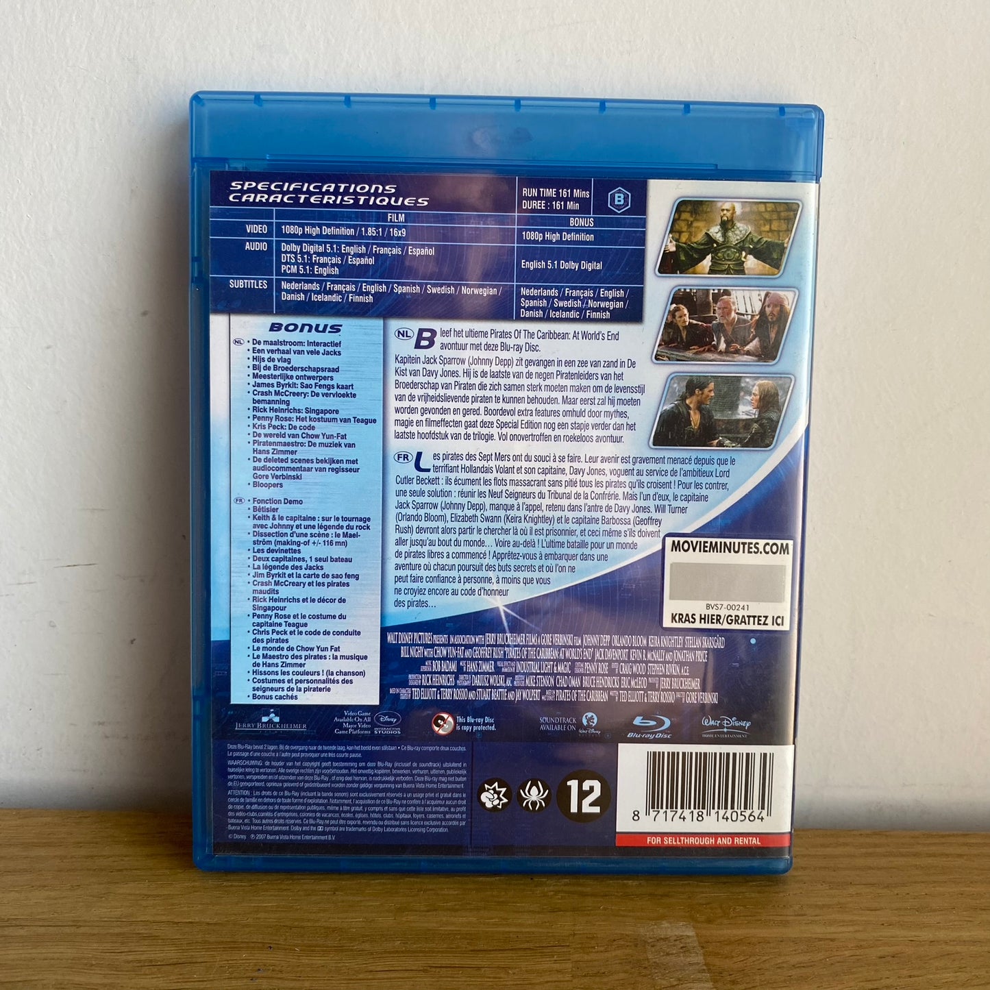 Pirates des Caraïbes Jusqu'au Bout du Monde Blu-Ray