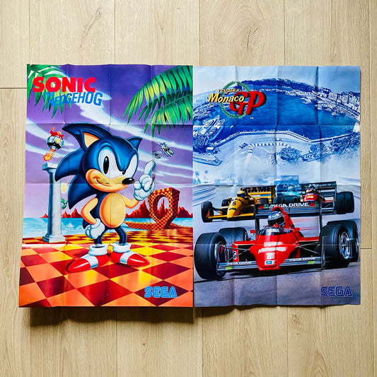 2 Posters publicitaires Sega Megadrive