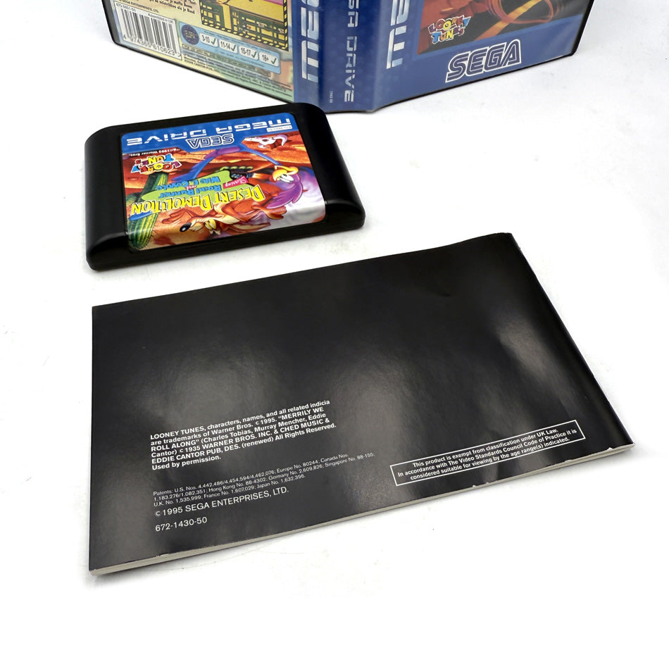 Desert Demolition Starring Road Runner And Wile E. Coyote Sega Megadrive