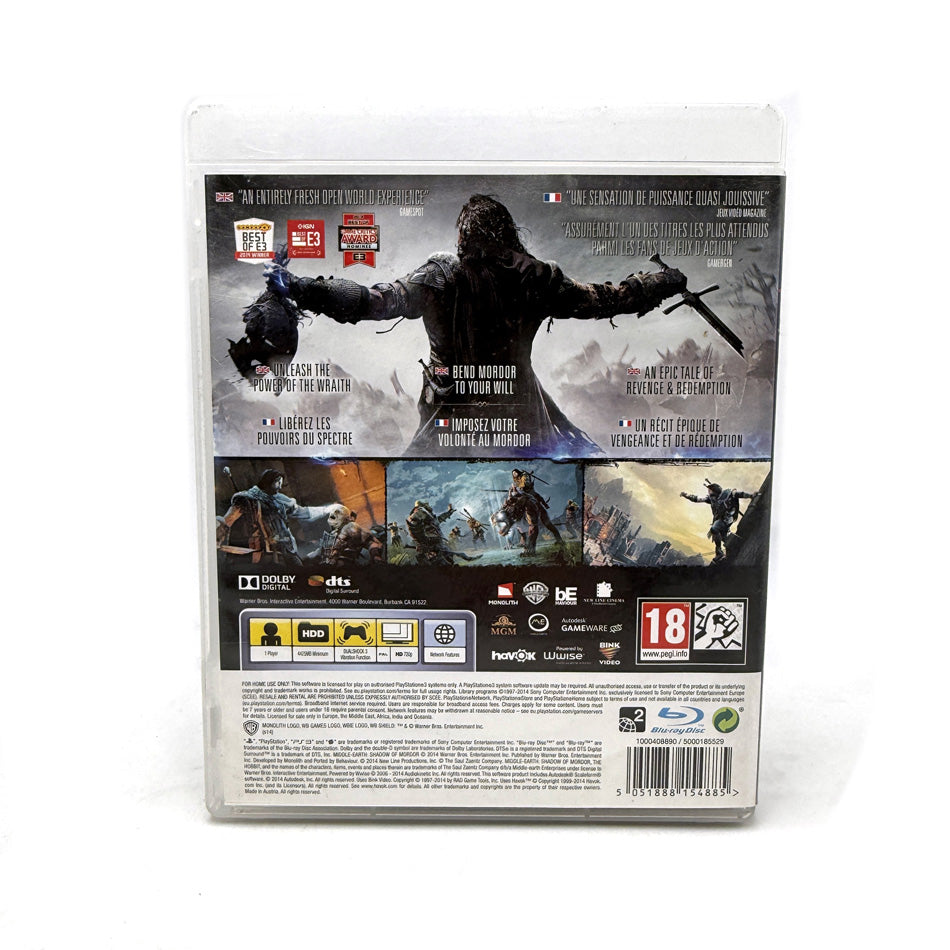 Middle-earth: Shadow of Mordor Playstation 3