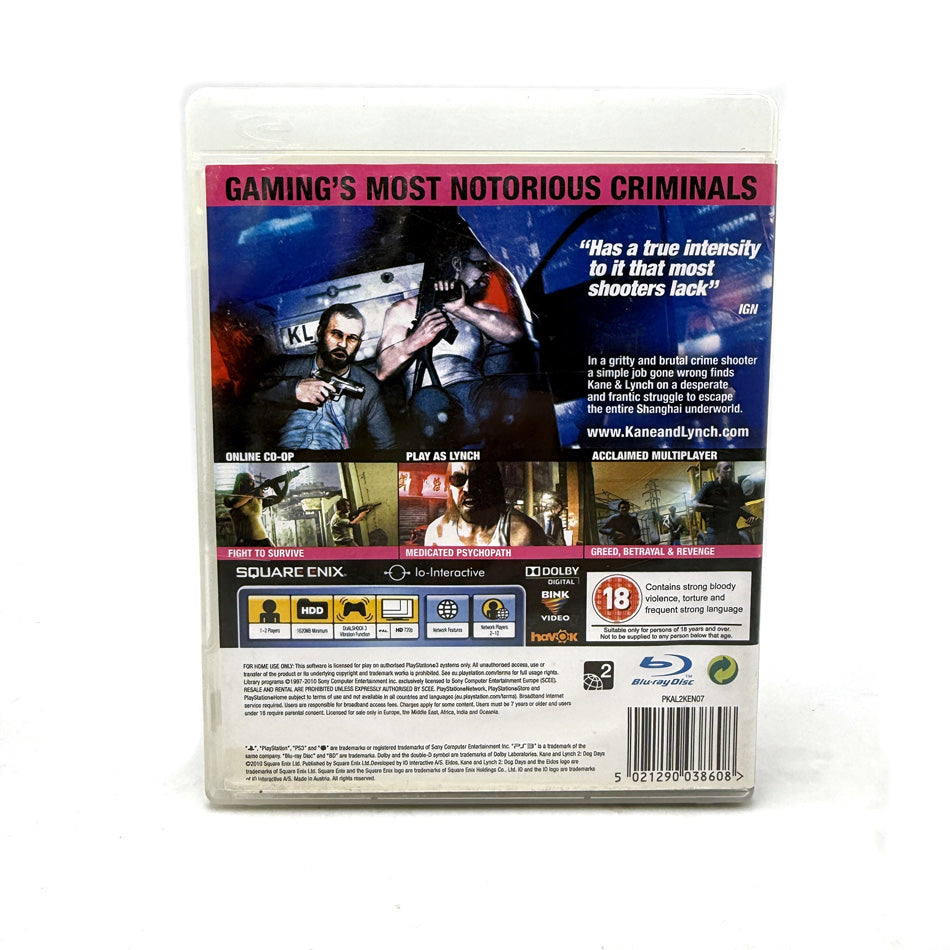 Kane & Lynch 2: Dog Days Playstation 3