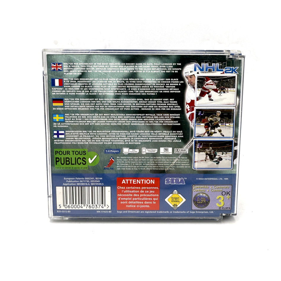 Sega Sports NHL 2K Sega Dreamcast