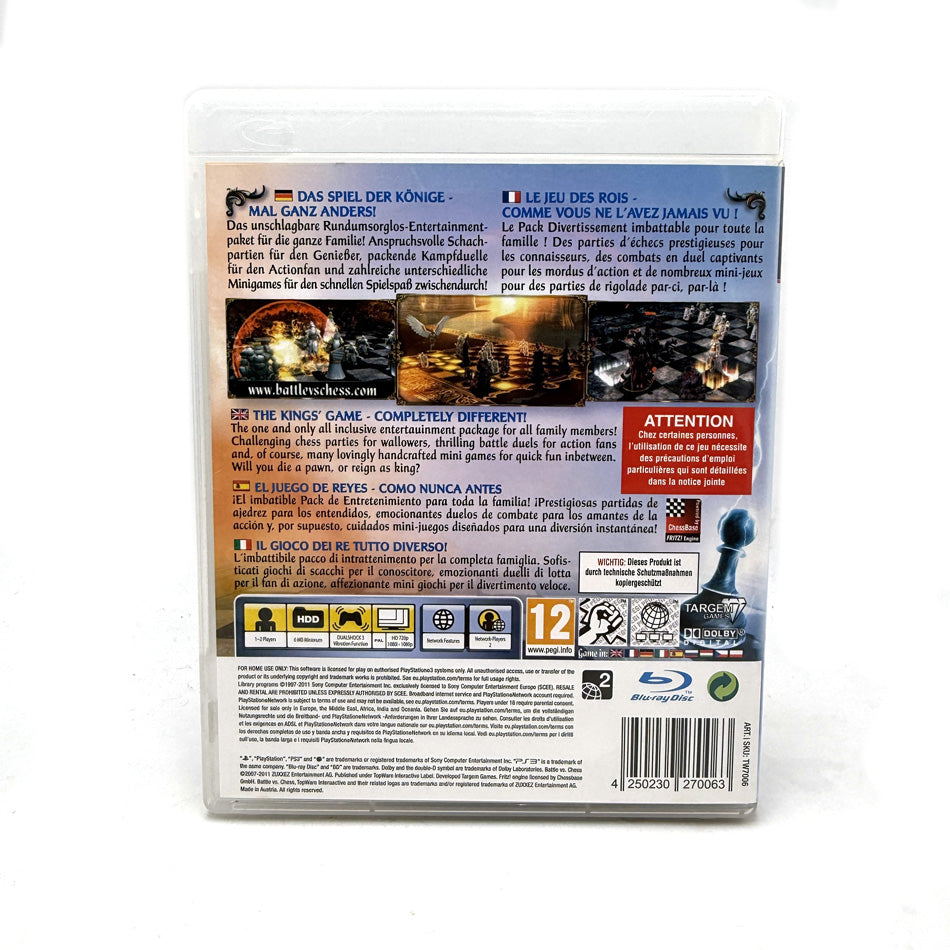 Battle VS Chess PlayStation 3 (RARE)