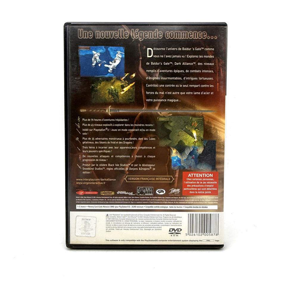 Baldur's Gate Dark Alliance Playstation 2