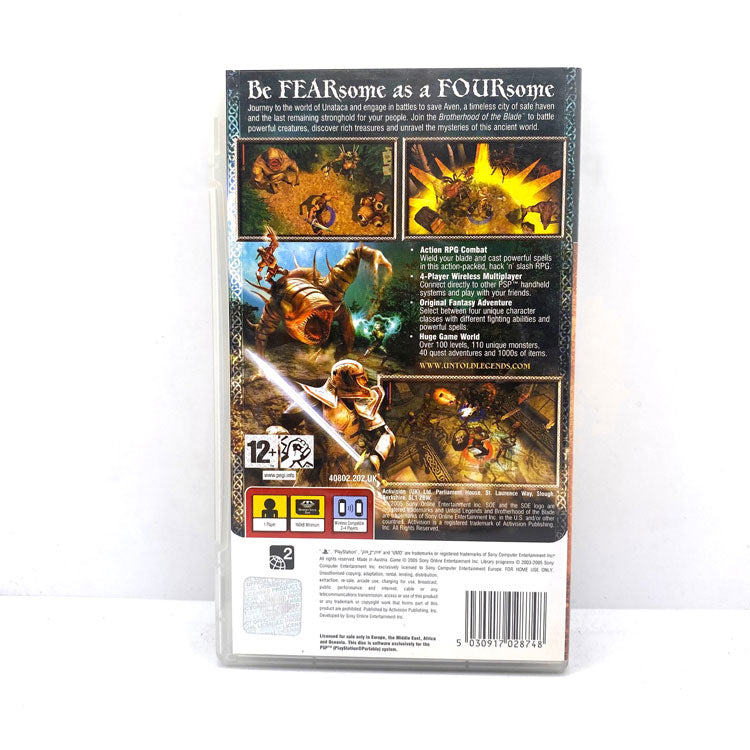 Untold Legends : Brotherhood Of The Blade Playstation PSP