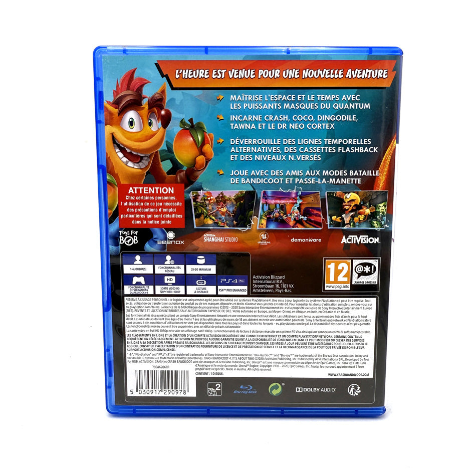 Crash Bandicoot 4 It's About Time Playstation 4