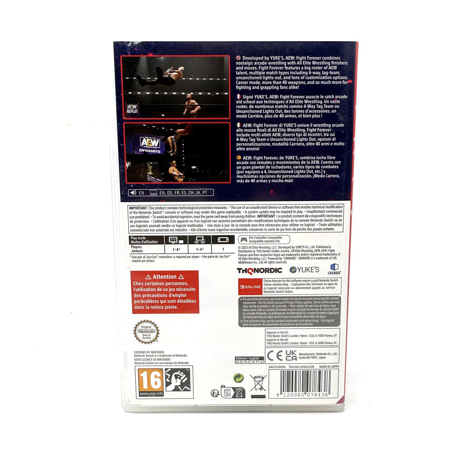 All Elite Wrestling Fight Forever Nintendo Switch