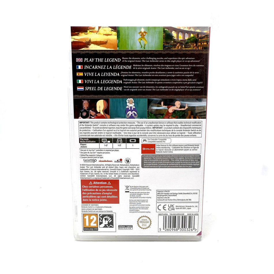 Avatar The Last Airbender Quest For Balance Nintendo Switch