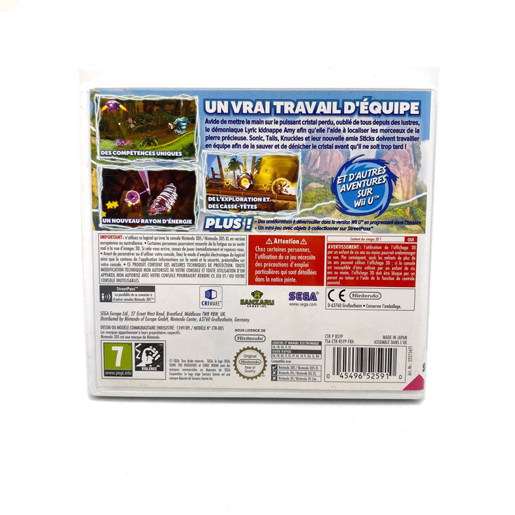 Sonic Boom Le Cristal Brisé Nintendo 3DS