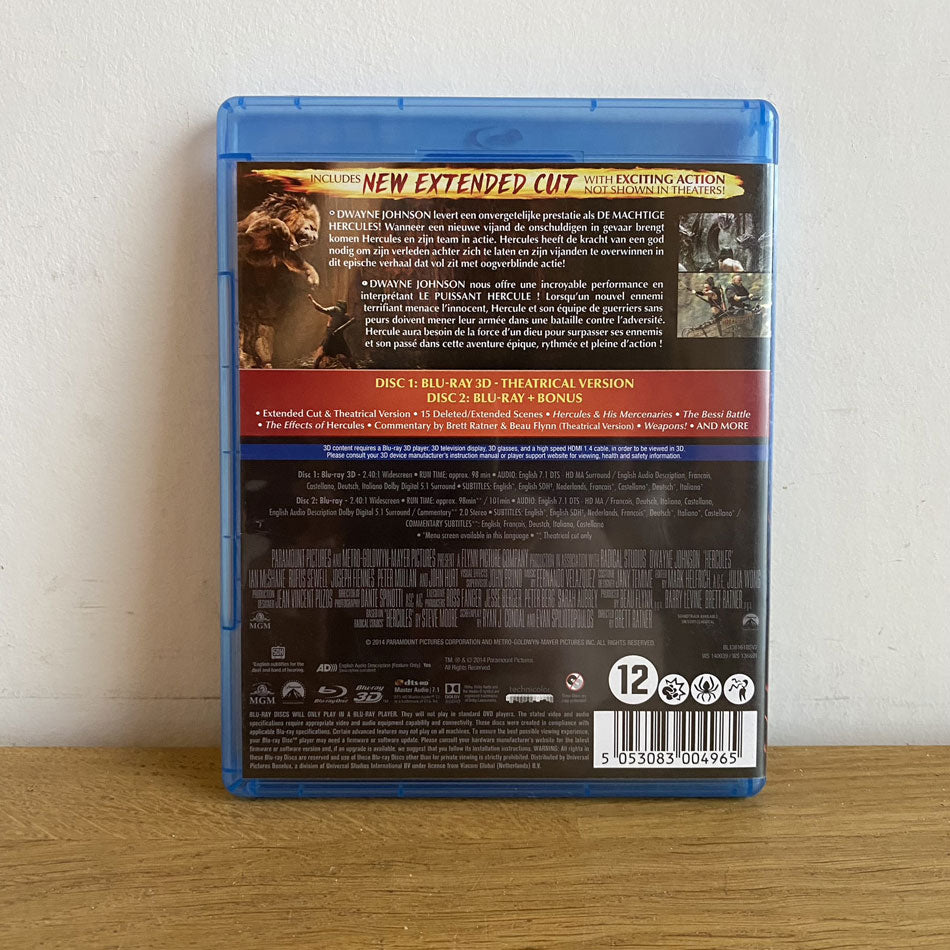Hercules 3D Blu-Ray 3D + Blu-Ray