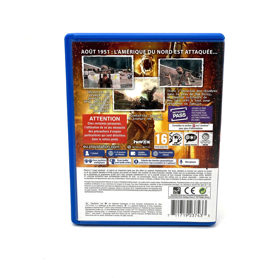 Resistance Burning Skies Playstation PS Vita