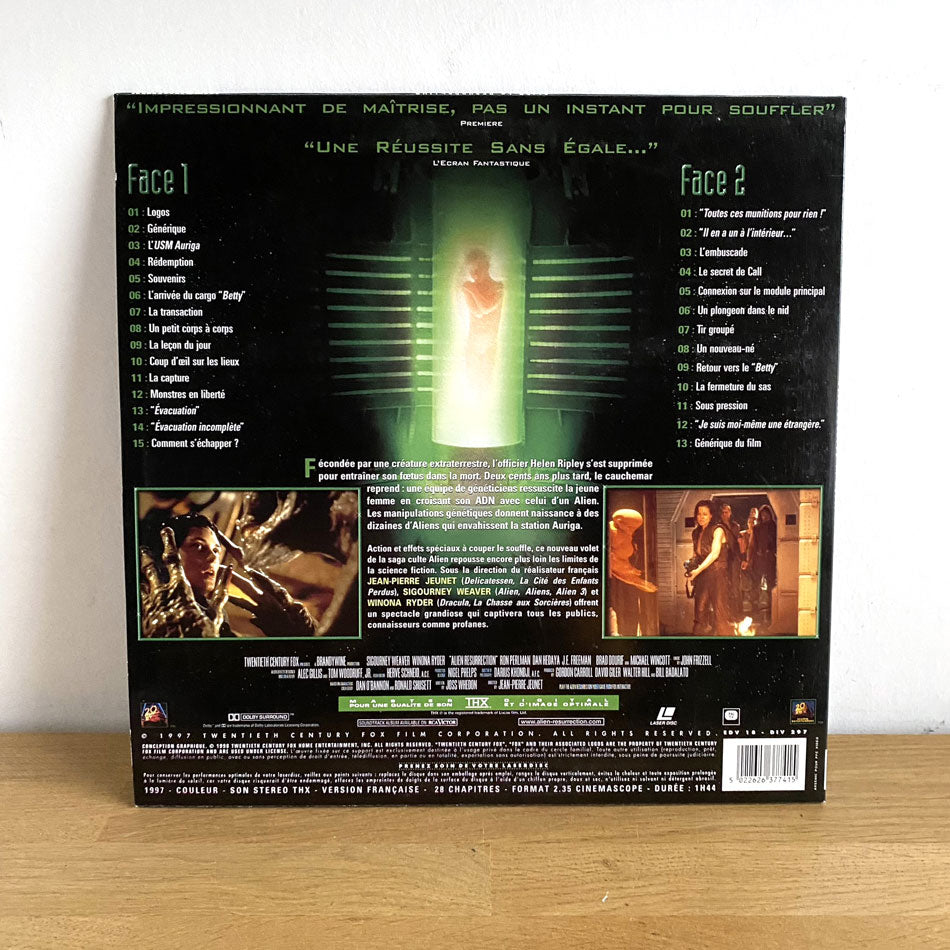 LaserDisc Alien La Resurrection