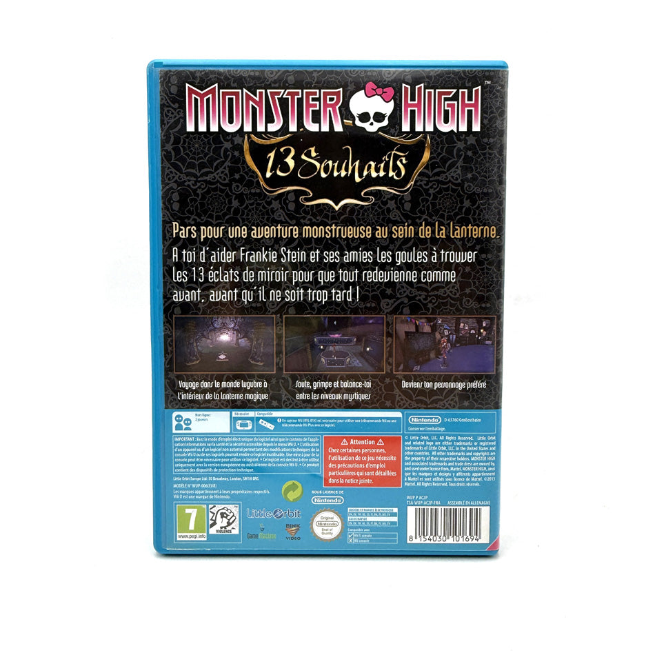 Monster High 13 Souhaits Nintendo Wii U