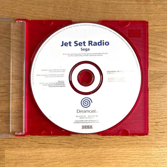 Jet Set Radio Sega Dreamcast White Label Promo Disc Not For Resale