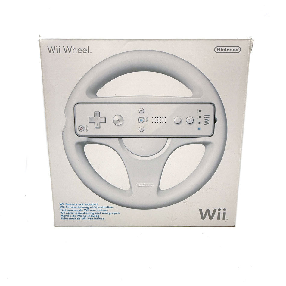 Volant Nintendo Wii Officiel - Noir (modèle Blanc?) - Accessoire Occasion