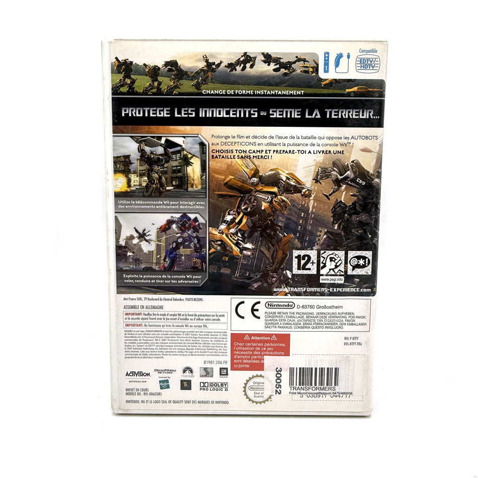 Transformers Le Jeu Nintendo Wii