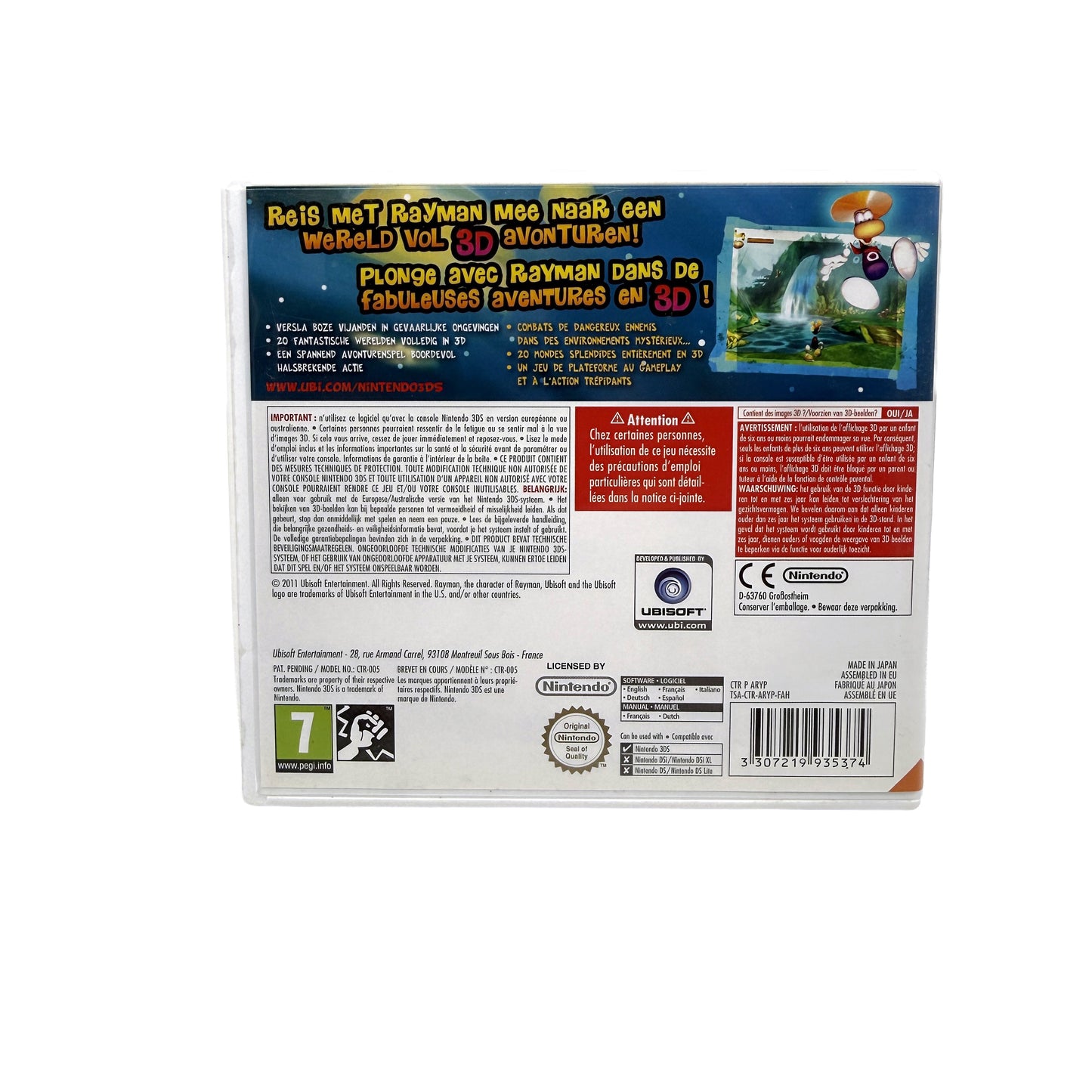 Rayman 3D Nintendo 3DS