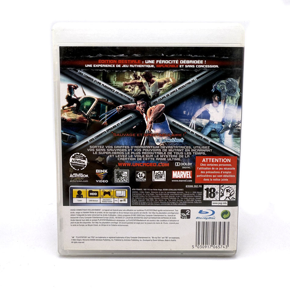 X-Men Origins Wolverine Edition Bestiale Playstation 3