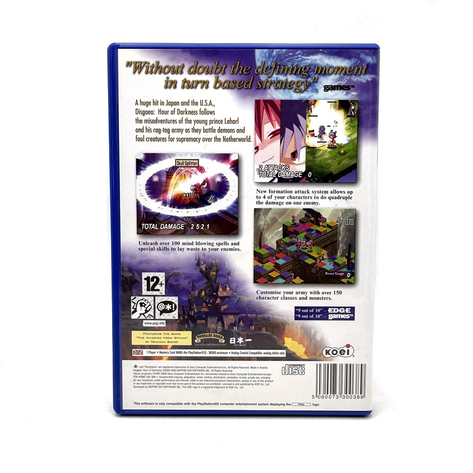 Disgaea Hour Of Darkness Playstation 2