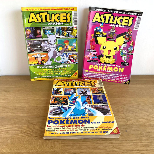 3 magazines Astuces Mania Pokemon