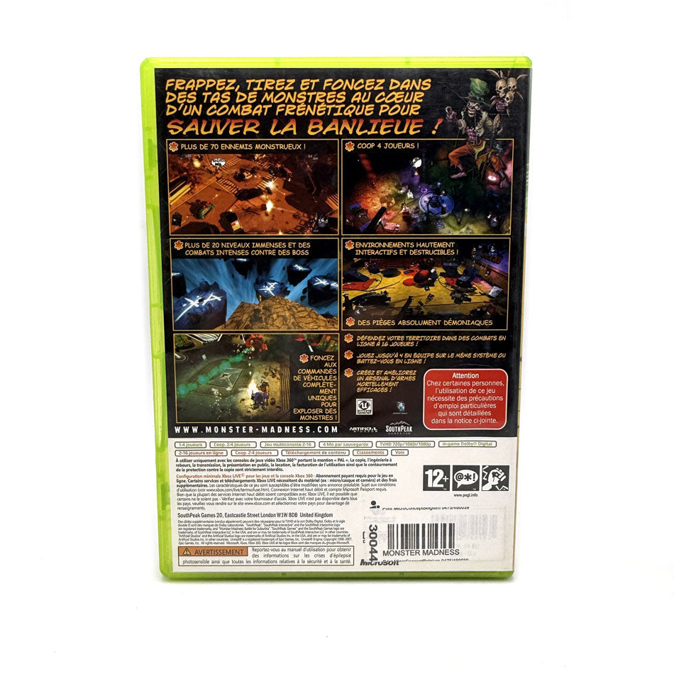 Monster Madness Battle For Suburbia Xbox 360