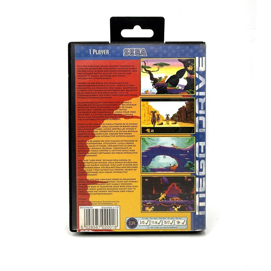 Disney The Lion King Sega Megadrive (Le Roi Lion)