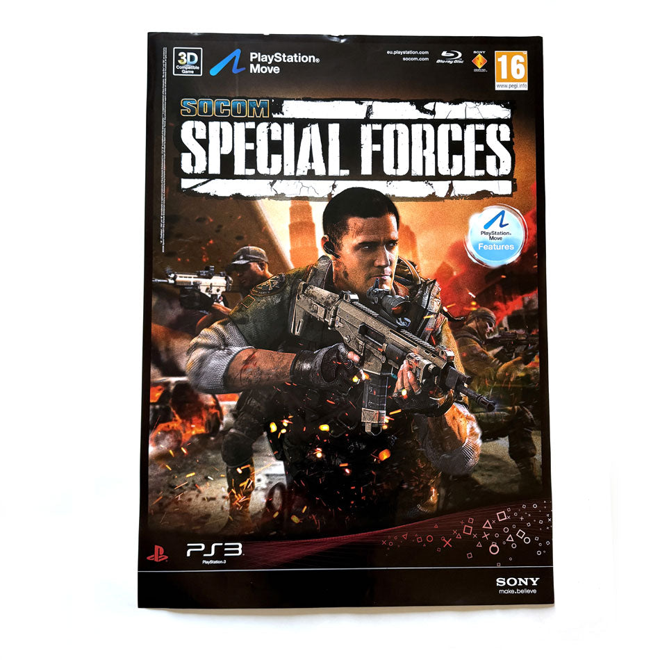 Poster publicitaire Socom Special Forces Playstation 3 (A1)