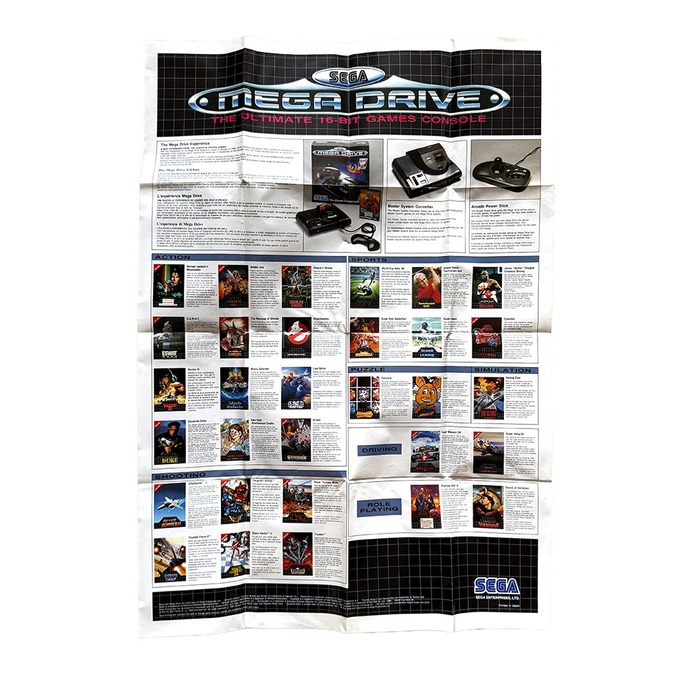 Poster officiel Super Monaco GP Sega Megadrive