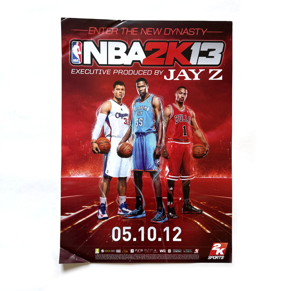 Poster publicitaire NBA 2K13
