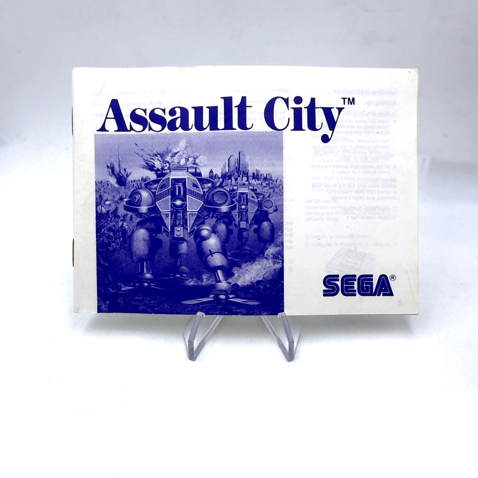 Notice Assault City Sega Master System