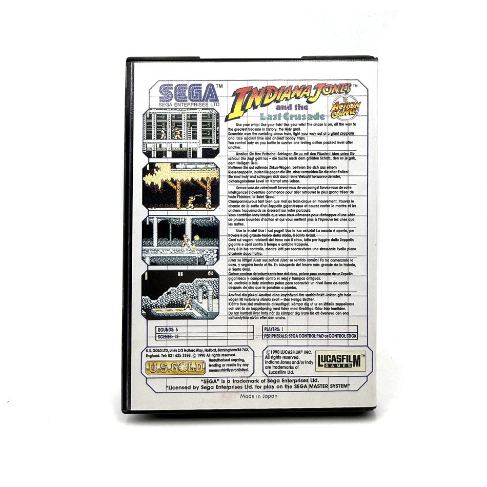 Indy Indiana Jones And The Last Crusade Sega Master System