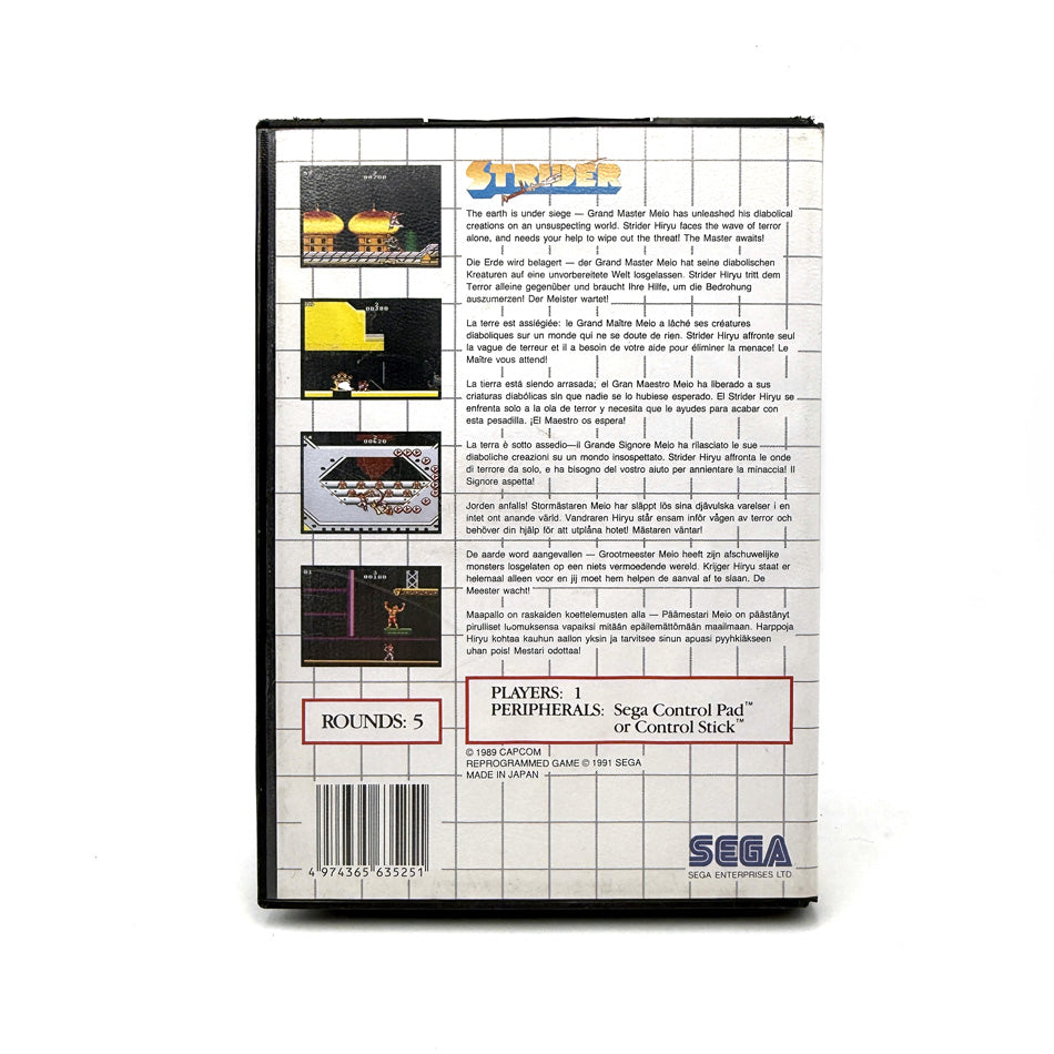 Strider Sega Master System