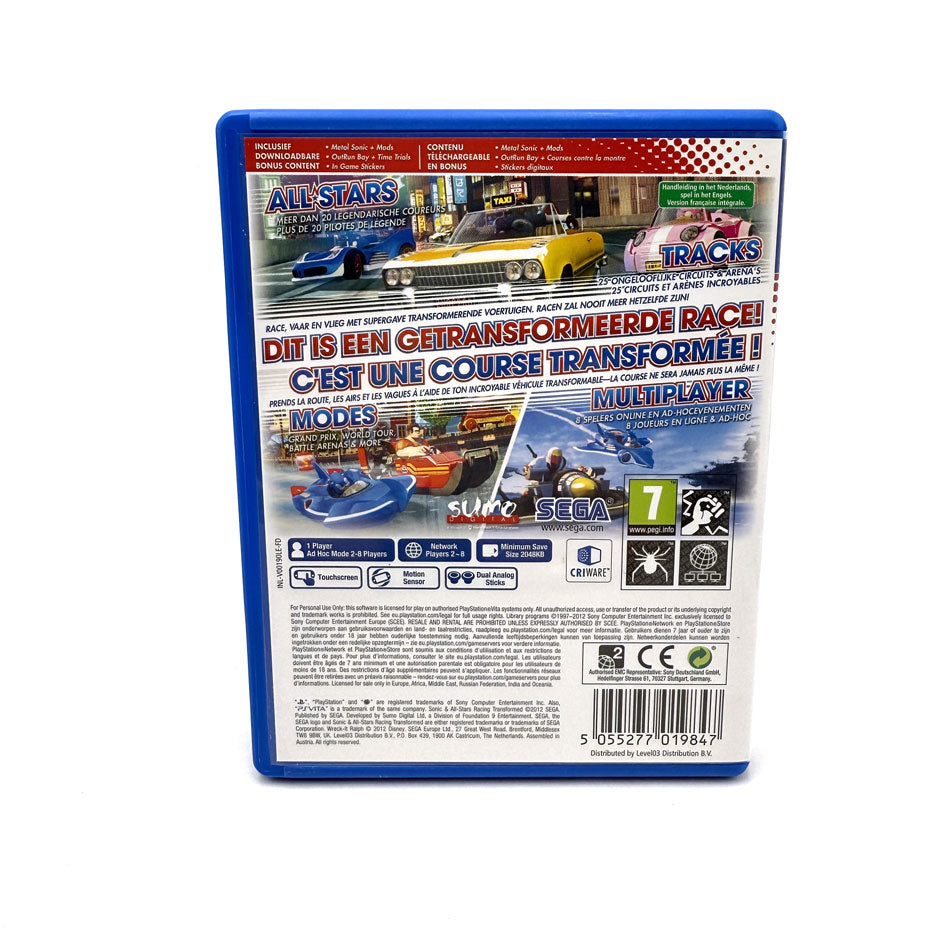 Sonic & All-Stars Racing Transformed Playstation PS Vita Limited Edition