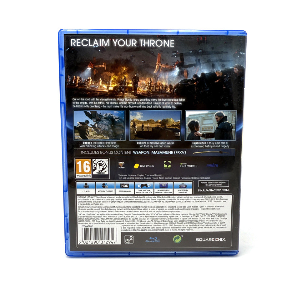 Final Fantasy XV Playstation 4 (Day One Edition)