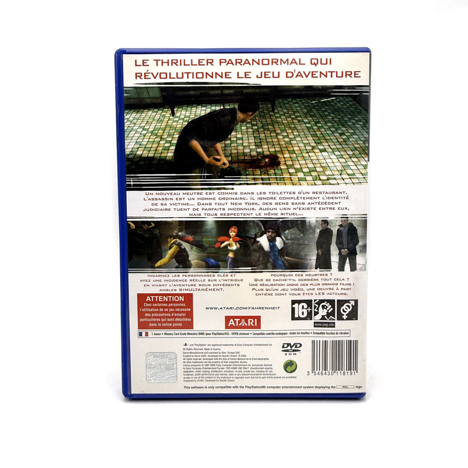 Fahrenheit Playstation 2