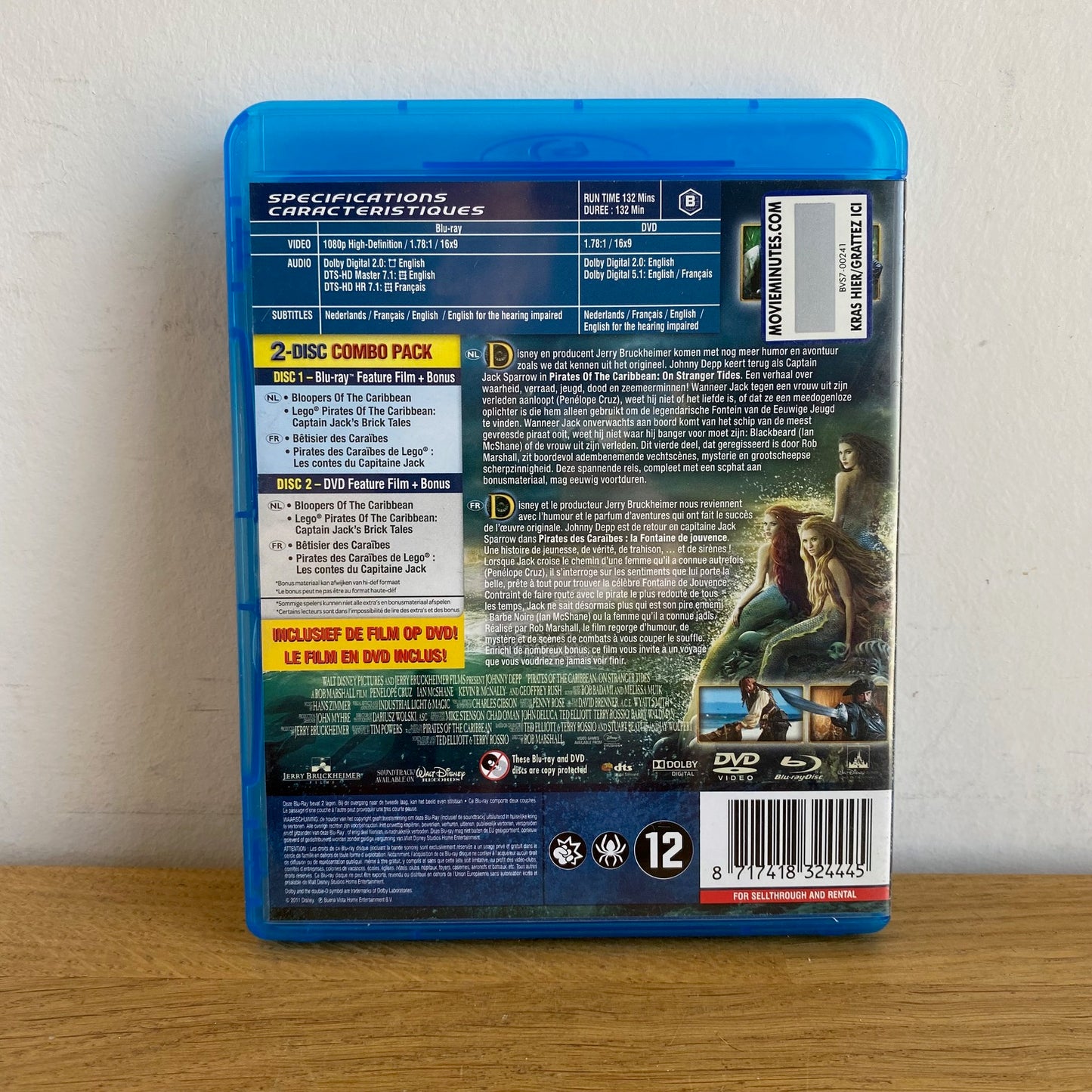 Pirates des Caraïbes La Fontaine de Jouvence Blu-Ray