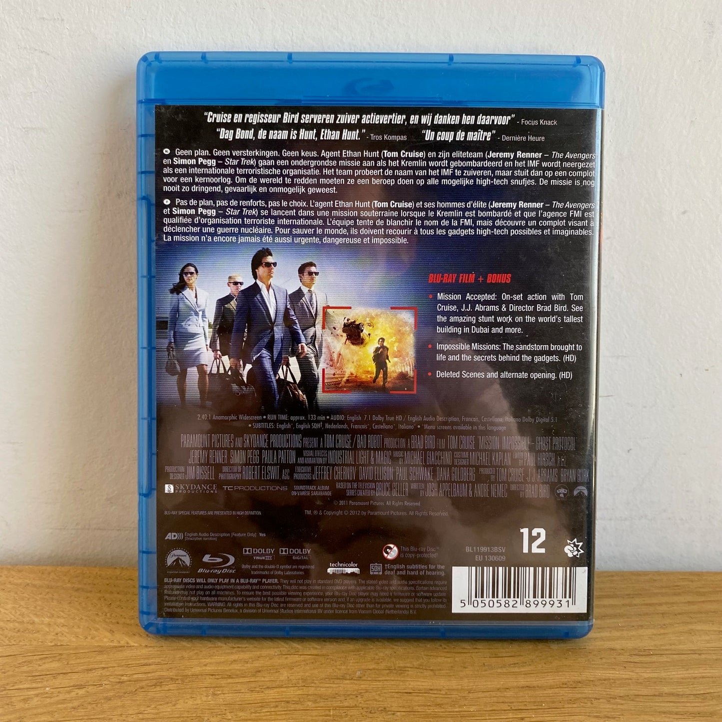 Mission Impossible Protocole Fantome Blu-Ray