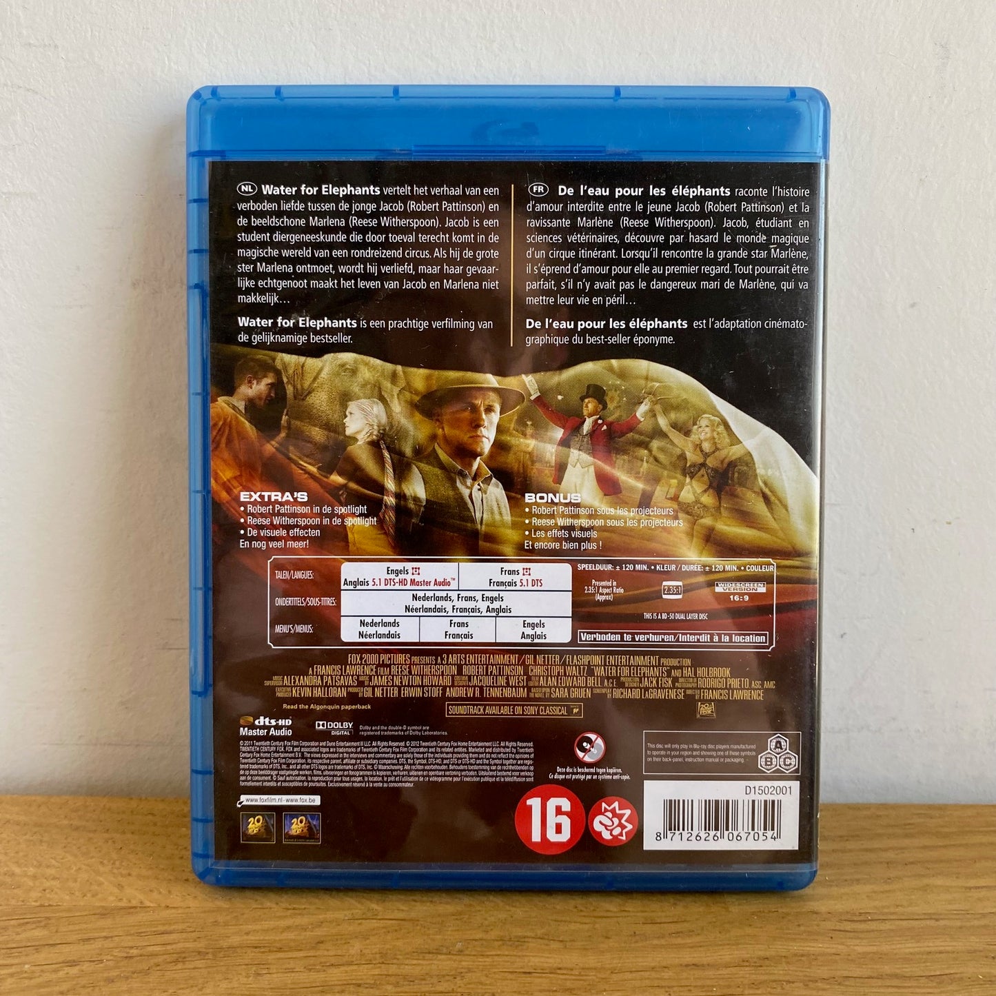 De L'Eau Pour les Elephants Blu-Ray