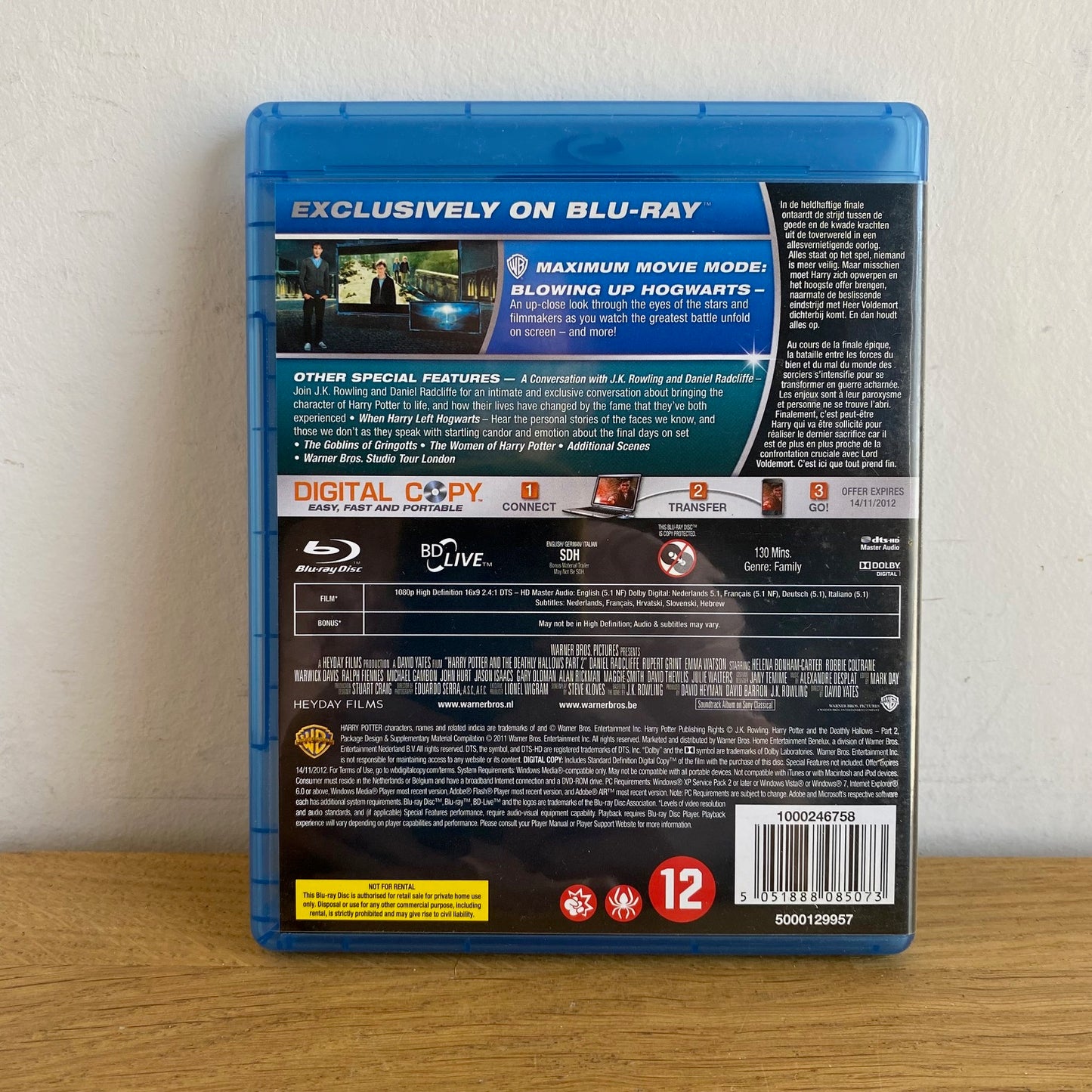 Harry Potter et les Reliques de La Mort Partie 2 Blu-Ray Edition Spéciale