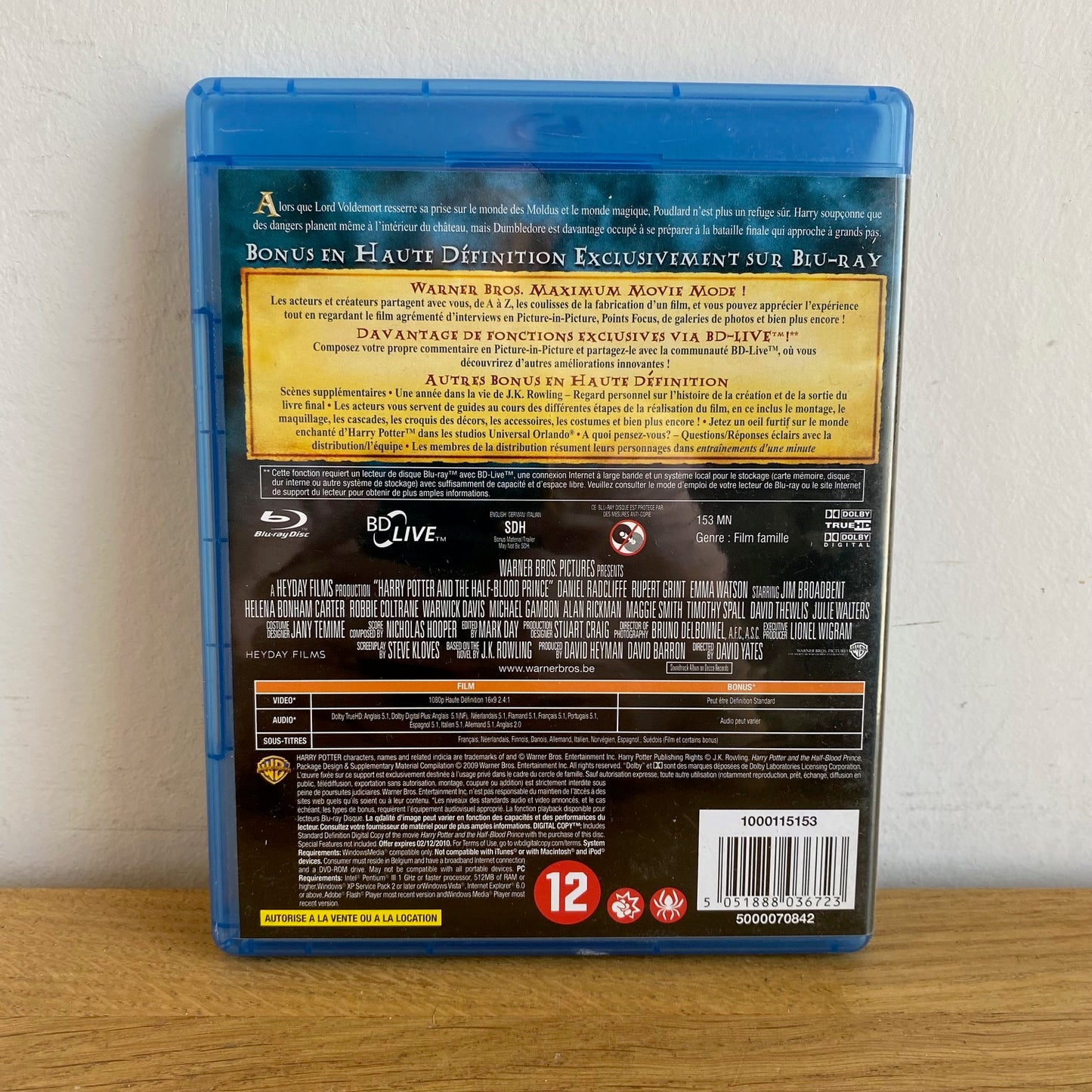 Harry Potter et le Prince de Sang-Mêlé Blu-Ray Edition Spéciale