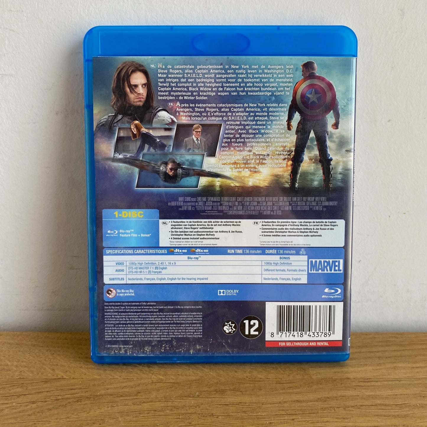 Captain America Le Soldat de l'Hiver Blu-Ray