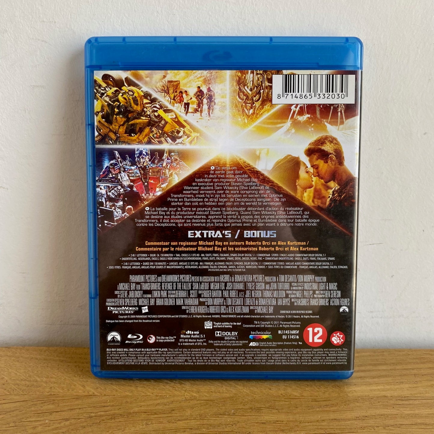 Transformers Revenge Of The Fallen Blu-Ray