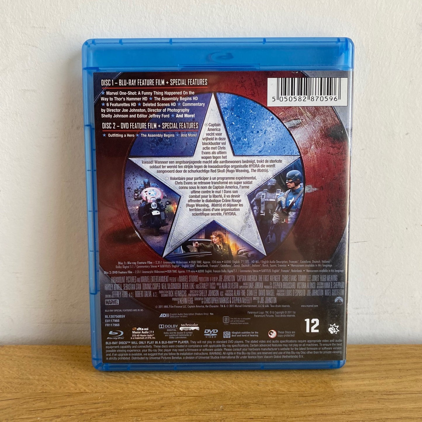 Captain America The First Avenger Blu-Ray
