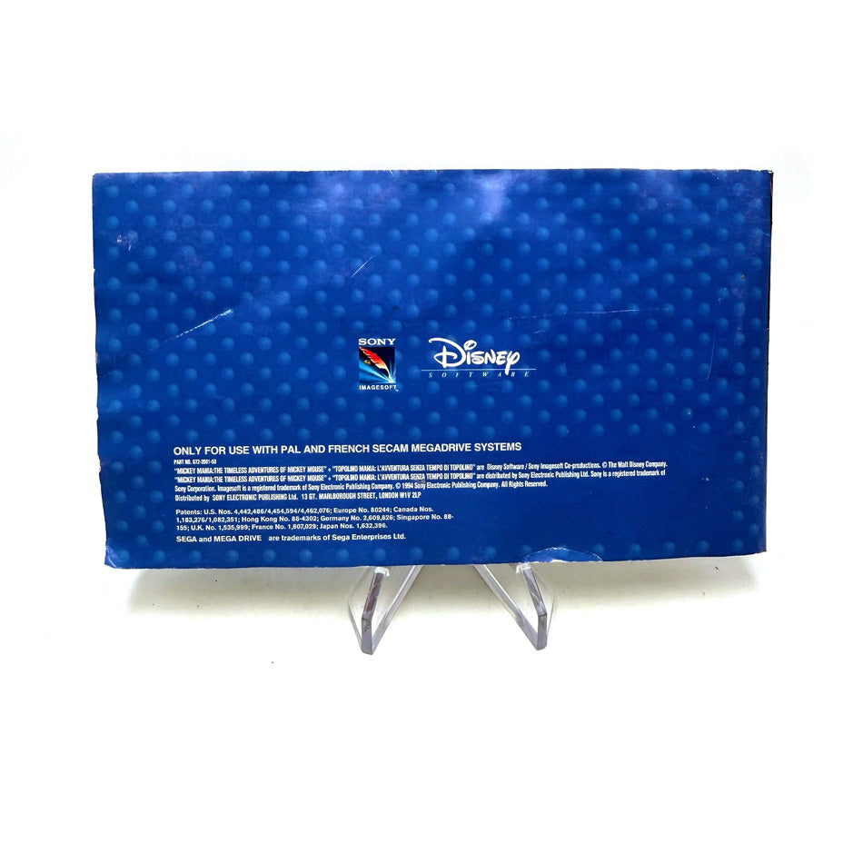 Notice Mickey Mania Sega Megadrive