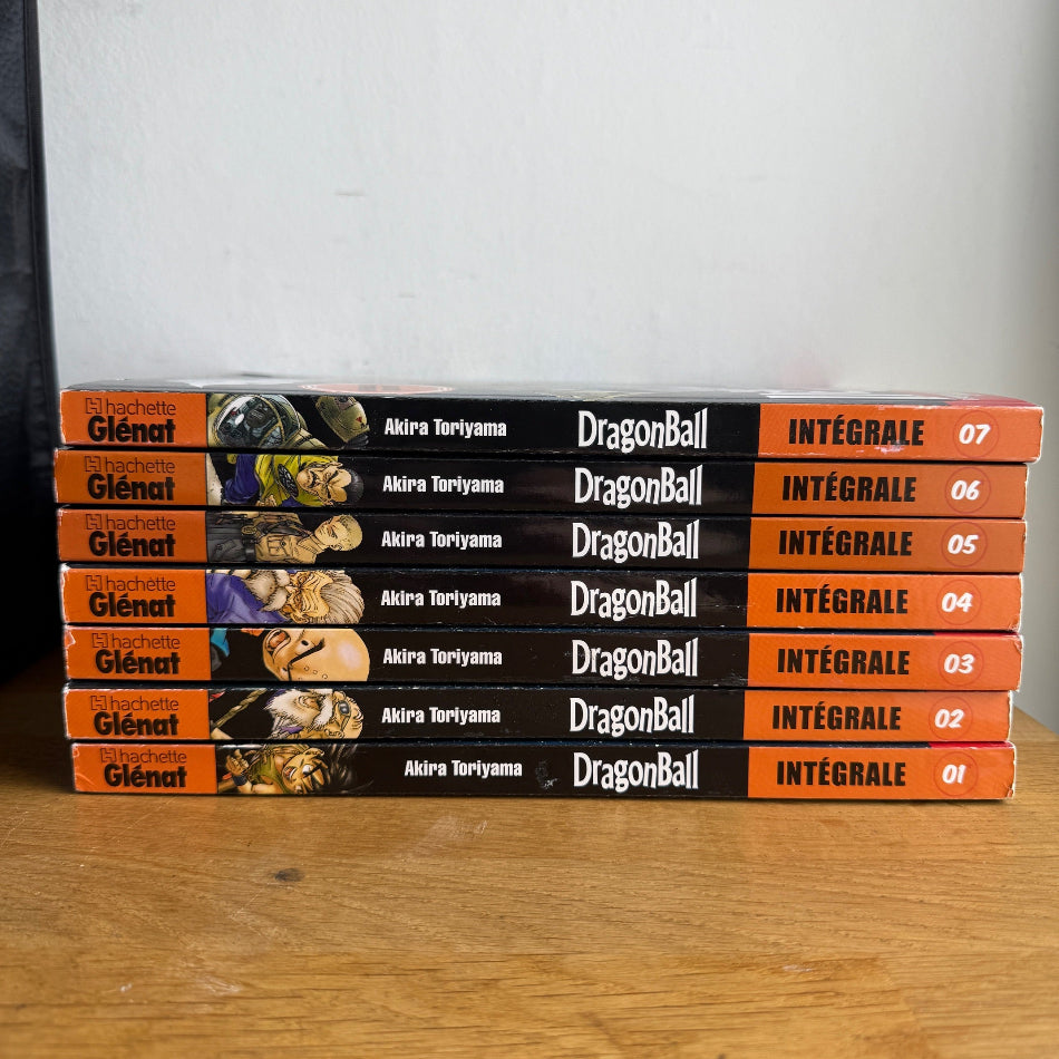 Lot de 7 mangas Dragonball L'Intégrale Tome 1-7 Hachette Glénat