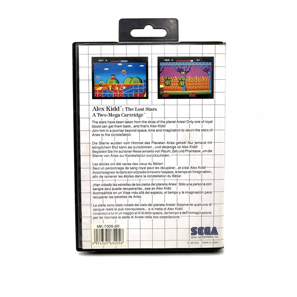 Alex Kidd The Lost Stars Sega Master System