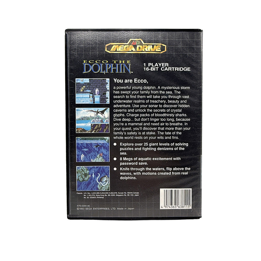 Ecco The Dolphin Sega Megadrive (PAL Asia)