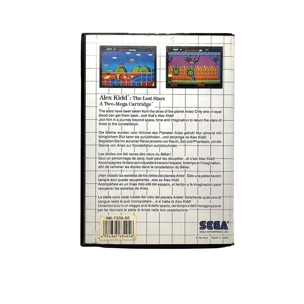 Alex Kidd The Lost Stars Sega Master System