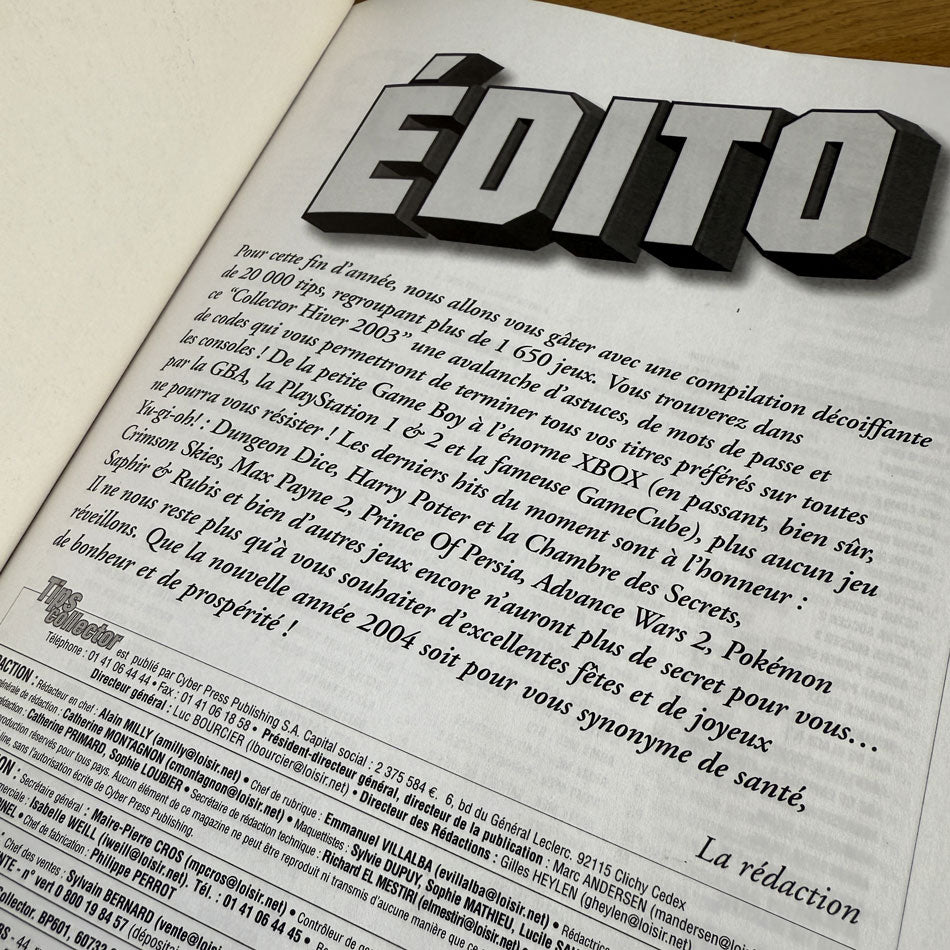 Magazine Tips Collector Hiver 2003